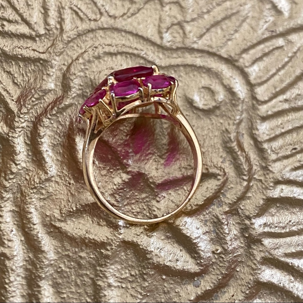 New 925 Lab Ruby Ring 8.5 - image 6